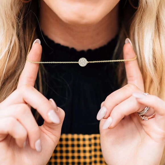 Personalized 14K Gold Plated Pendant Necklace - Perfect for Any Special Occasion - Picture 2 of 6